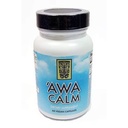 „Awa Calm Kapsule - Kava-bazen zeliščni dodatek s 30% Kavalaton, Calamus Root, Passion Flower, Lemon Balm & Hops (120 Kapsule)