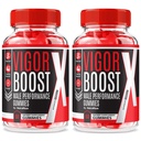 (2 Pack) Vigor Boost X - Vigor BoostX Performance Gummies For Men, Official VigorBoost X Male, VigorBoostX Gummys For Energy Levels and Performance, Official Vigor Boost X Review (120 Gummies)