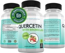 DOCTOR PRIPOROČENI DOPOLNILNIKI Quercetin 800mg w/Bromelain 165mg na serviranje- 120 Veggie kapsule-Celo 60 dan dobava, vitamin dopolnilo za podporo in bioflavonoidi, Gluten brez, ne-GMO