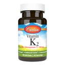 Carlson - Vitamin K2 MK-7 (Menakinon), 180 μg, podpora za kosti, biorazpoložljivost kalcija, K2 Vitamin, Vitamin K-2, 90 Softgels