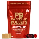 Caffeine Bullet 8 Mint Caffeine Candies = 800mg Caffeine Kick, Faster Than Energy gels & Cycling Chews for a mid-Race Endurance Sports and Gaming Caffeinated Energy Boost