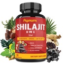Šilajit Himalajske kapsule - oskrba 3 mesece - kombinirano Ashwagandha, Ginseng, Saw Palmetto, Maca, Tribulus, Chaga, Črna paprika