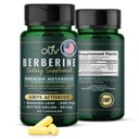 oliv Pure Berberine Dopolnilne kapsule – Berberine HCI 1000mg - Naravna metabolična podpora z 200mg ekstraktom sadja grenke meline in 50mg listi Banaba – 2 Veggie kapsule dnevno (30 strežnikov)
