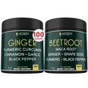 Bundle 5in1 Ginger Supplement & 6in1 Pese Root Kapsules - podpira zdravje srca, Imunski in Prebavni