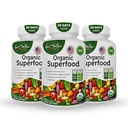 Organic Superfood Greens Sadje in zelenjavo Complex - Najboljši prehranski dodatek s 14 Zelenih & 14 Sadje & Zelenjava z Alfalfa Bogata z antioksidanti organske sestavine Non-GMO (180 Count Pack 3)