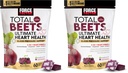 Force Factor Total Beets Ultimate Heart Health Chews for Blood Pressure Support,with Beetroot Powder,CoQ10,B Vitamins & Grapeseed Extract for Blood Flow & Energy,Black Cherry,60 Soft Chews,(Pack of 2)