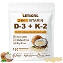 2-v-1 vitamin D3 K2 dodatek softgel, vitamin D3 10000 i.e. in vitamin K2 200 mcg, K2 MK7 z D3 dodatek vitamina podpora imuno, srce, skupni, zob in kosti zdravje