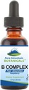 Čisti gorski botaniki Tekoči vitamin B kompleks - Raspberry Flavor Kosher B Complex Vitamin z B12, B6, Tiamin, Biotin, Niacin - 1oz steklenica