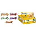 Quest Chocolate Lovers Variety Pack, High Protein Bars, 12 Count and Lemon Cake Protein Bars, 12 Count