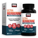 FACTOR FORCE Ultra Berberine Okrepljena absorpcija, s cejlon cinamon, dihidroberberin in krom, 5X Absorpcija, 2X Daljša traja, spodbujanje Lean Body Mass, 60 Zelenjavne kapsule