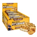 FITCRUNCH Snack Size Protein Bars, 6-Layer Baked Bar, 1g of Sugar, Gluten Free & Soft Cake Core (9 Bars, Peanut Butter Cookie)