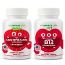 Otroci Večvitaminski žvečljivi izdelki + vitamin B12 Žvečilni dodatki