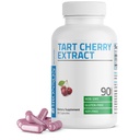 Bronson Tart Cherry Extract 2500 mg Premium ne-GMO Formula pakirana z antioksidanti in Flavonoidi, 90 vegetarijanske kapsule