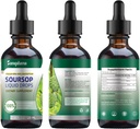 Soursop Bitters tekoče kapljice,vitamin C, dietna vlaknina, Gluten prost,120ml, 4 Fl Oz (3 pakiranje)
