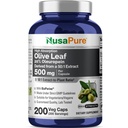 NusaPure Olive Leaf 20% Oleuropein 50:1 ekstrakt, 500 mg ekvivalentno 25.000 mg 200 Veg Caps Primerno za vegetarijance in Vegane, Non-GMO