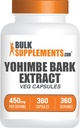BulkSupplements.com Yohimbe Extract kapsule - Yohimbe Bark Extract, Johimbe dodatki, Zeliščni dodatek - Gluten prosti, 1 Veg kapsula na serviranje, 360 kapsul (Pak po 1)