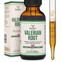 Valerijske koreninske kapljice za spanje - Ekološki Valerian Root Tinkture Extract 168mg - 1 FL OZ, 30 Serving (Bolje absorbirane kot kapsule, izboljša Valerian Root Tea) za sprostitev in pomiritev z dvojnim lesom
