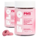 O Positiv FLO PMS Gumiji za ženske - Proaktivna PMS Relief - Tarče Hormonski zlomi, Hrup, Cramps, & Mood Swings s Chasteberry, Vitamin B6, & Lemon Balm - PMS Gummies (Pack of 2)