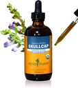 Herb Pharm Certified Organic Skullcap Tekoči ekstrakt za podporo živčnega sistema, Organski trs alkohol, 4 Ounce