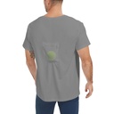 Sleep Apnea T-Shirt on Side Positional Therapy to Prevent Back Sleeping (Grey, M)
