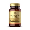Solgar Vitamin B6 100 mg - 100 Zelenjavnih kapsul - ne-GMO, Vegan, Gluten Free, Dairy Free, Kosher, Halal - 100 Serving
