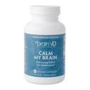 Dr. Amen BrainMD Calm My Brain - 90 veganskih kapsul - hitro delujoča formula z magnezijem, Ashwagandha & L-Theanin - 30 služabnikov