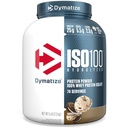 Dymatize ISO100 Whey Protein Powder Isolat, Piškotki in krema, 25 g beljakovin, 5 funt, 5,5 g BCAA, manj kot 120 kal., brez glutena, 1 g maščobe, 1 g sladkorja, 2 g ogljikovega dioksida (74 servingov)