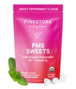 Pink Stork Organic PMS Sweets for Teens and Women - preproste in naravne sestavine Vitamin B6 in Peppermint - Obdobje, Prebava, Napenjanje, Mood Swingers - 30 kapljic