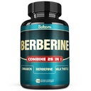 Satoomi 25in1 Berberine Supplement - Berberine Hcl - Ceylon Cimet - Mlečni osat in več