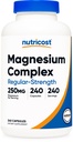 Nutricost Magnesium Complex 250mg, 240 Capsules - Magnesium Oxide, Citrate, and Glycinate - Gluten Free and Non-GMO