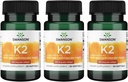 Swanson Vitamin K2 (Menakinon-7) - Vitamin dopolnilo podpirajo kardiovaskularno in zdravje kosti - Izdelan iz japonskega Natto za pomoč Regulirati kalcij - (30 Softgels, 100mcg vsak) (3 Pack)
