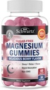 BioSchwartz Sugar Free Magnezij Gumies (30 serviranja) Berry Arowed Magnezijev Citrat dodatek Podpira Zdrave Živci Mišice Energija Mirno Mood in spanje (Vegan Safe, Non GSO, 60 Gumies)