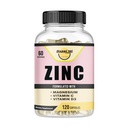 Cink, cink 100 mg, magnezijev glicinat 150 mg, vitamin D3 5000 i.e., vitamin C 500mg na serviranje, imunosupresivna podpora, imunosti, antioksidantna podpora
