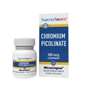 Superior Source Kromov pikolinat - dopolnilna formula podpira zdravo presnovo sladkorja - 500 mcg, 50 Instant Dissolve tablete