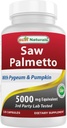 Najboljše naravne žaga Palmetto 10:1 Extract Prostata dodatki za moške - 120 Kapsule - narejene s Pygeum Bark 4:1 ekstrakt in bučno seme v prahu
