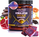 NutroTonic® Organic Himalajan Shilajit Gummies – Granatno jabolko in vanilija z aromo – Shilajit za moške in ženske – Divji Manuka med MGO +263 – Made in USA – 30 Zdravi Gummies