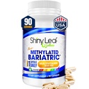 Shiny Leaf Metilirani bariatrični multivitamin brez železa – Vitamini za Gastric Bypass & Sleeve, 1 Dnevna kapsula W Metilirani Folat, B12, A, C, D, K & Več. Vegetarian, Soy-free, USA Made (90 Ct.)