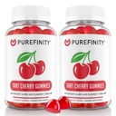PUREFINITY Tart Cherry Gumies – sečna kislina Flush za skupno lajšanje in regeneracijo, surovi sok ekstrakt antioksidant – Ne-GMO, Gluten Free, Vegan, 60 Število (Pack po 2)
