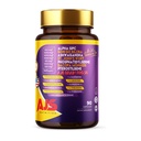 AJS Alpha GPC Nootropic Brain Supplement,Phosphatidilserin,St. John'sWort Ginkgo Biloba,Ashwagandha,Bacopa Monnieri,Pterostilbene,Magnezijev glicinat,Ginkgo Biloba,5-MTHF,Huperzine A 60CT,90 kapsul