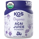 Kos Organski acai sok v prahu - USDA Certified Organic, Rastlinski Superfood Antioksidanti, Superberry iz Brazilije, Super za smoothies in Bowls, 0g Sugar, Vegan, Gluten-free, Non-GMO - 120 Servings
