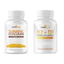 CogniTune Imunsko-kardiovaskularna podpora – vitamin D3 5000IU + vitamin K2 z kurkuminom in ingverjem