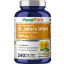 NusaPure St. John's Wort 20:1 Extract, 300 mg Enakovredno 6.000 mg 240 Veggie kapsule (vegetarijansko, ne- GMO) Bioperine