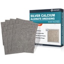 Ag Silver Calcium Alginate Rane obleko Pads, 4'x4' obliži, 10 Posamezni paket, mehko srebro obleke za nego ran, Nežno visoko Absorbent oblačenje, Non Stick Gaze Pads za rane