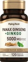 Piping Rock Panax Ginseng & Ginkgo Biloba dodatek 