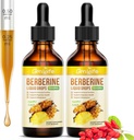 (2 paket) Berberine dopolnilo, 1500 mg organski Berberine tekoče kapljice s Ceylon cimet, Bitter Melon - podpira imuno in presnovo, Vegan, Ananas Flavor-2 FL Oz