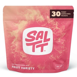 SALTT Elektroliti v prahu Packets, sadje varietete Pack (30 Packets) - Magnezij, Kalij, Natrij, Trace Minerals - Vegan, sladkor brez, Gluten Free - Potovanja bistvenega pomena - Izdelano v ZDA