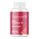 Praznujte vitamine Multi-Complete Žvečilni izdelki, 45mg železa – dnevni bariatrični multivitamin za drenažo Gastrektomija in Gastric Bypass bolniki – Essential Vitamins & Minerals - Melon (180 tablet)