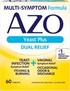 AZO Yeast Plus tablete z dvojno pomočjo, okužba z Yeast in vaginalni sindrom, lajšanje vaginalnega srbenja in gorenja, 60 število