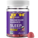 Spanje Magnezij Gumies z melatoninom - 200mg magnezijev citrat - melatonin Gumies za kakovost spanja - nočna pomoč za odrasle s kamilico - 30 mešanih žvečnih žvečnih jagod