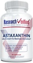 Raziskave Preverjeni astaksantin - močan antioksidant, bori se proti prostim radikalom, podpira kožo, možgane, oči in srce - cink RDA, vitamin E, BioPerin - 30 kapsul - Non-GMO, Izdelano v ZDA